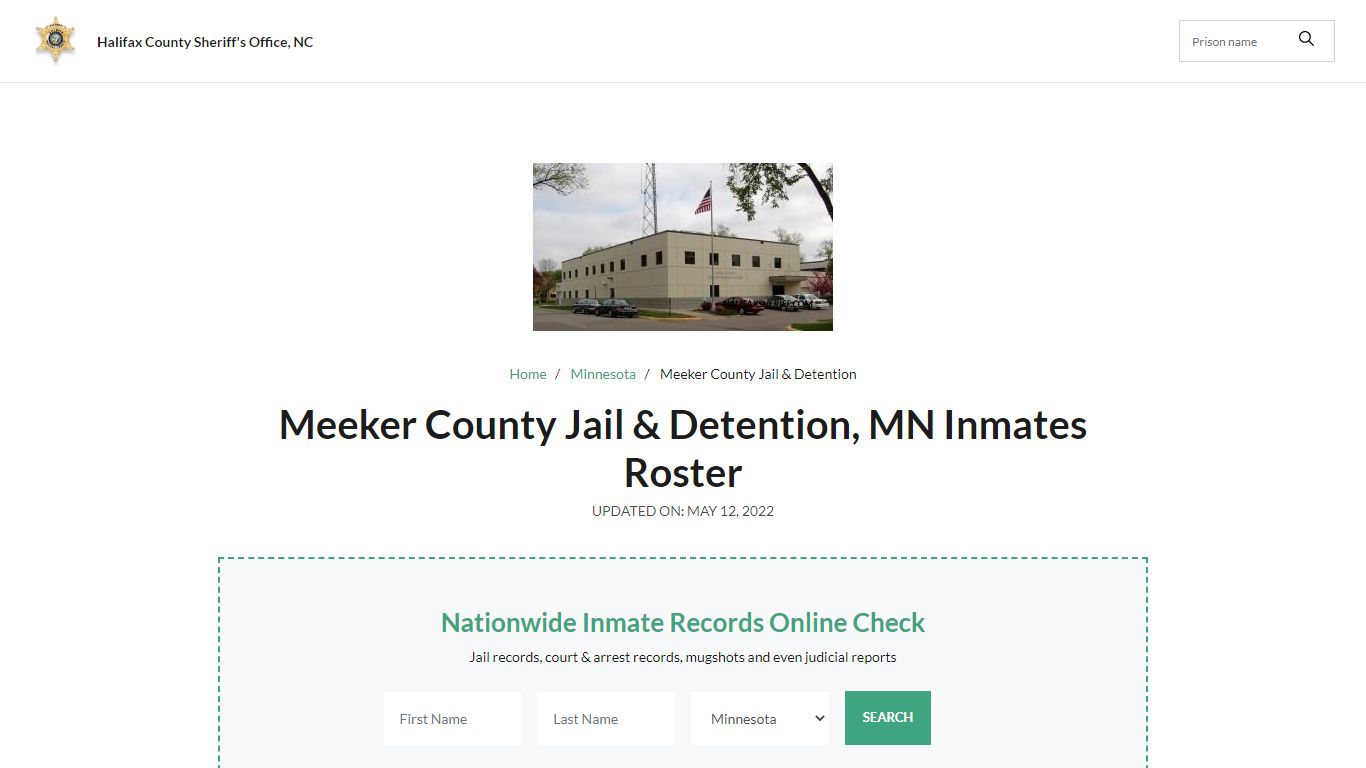 Meeker County Jail & Detention, MN Jail Roster, Name Search