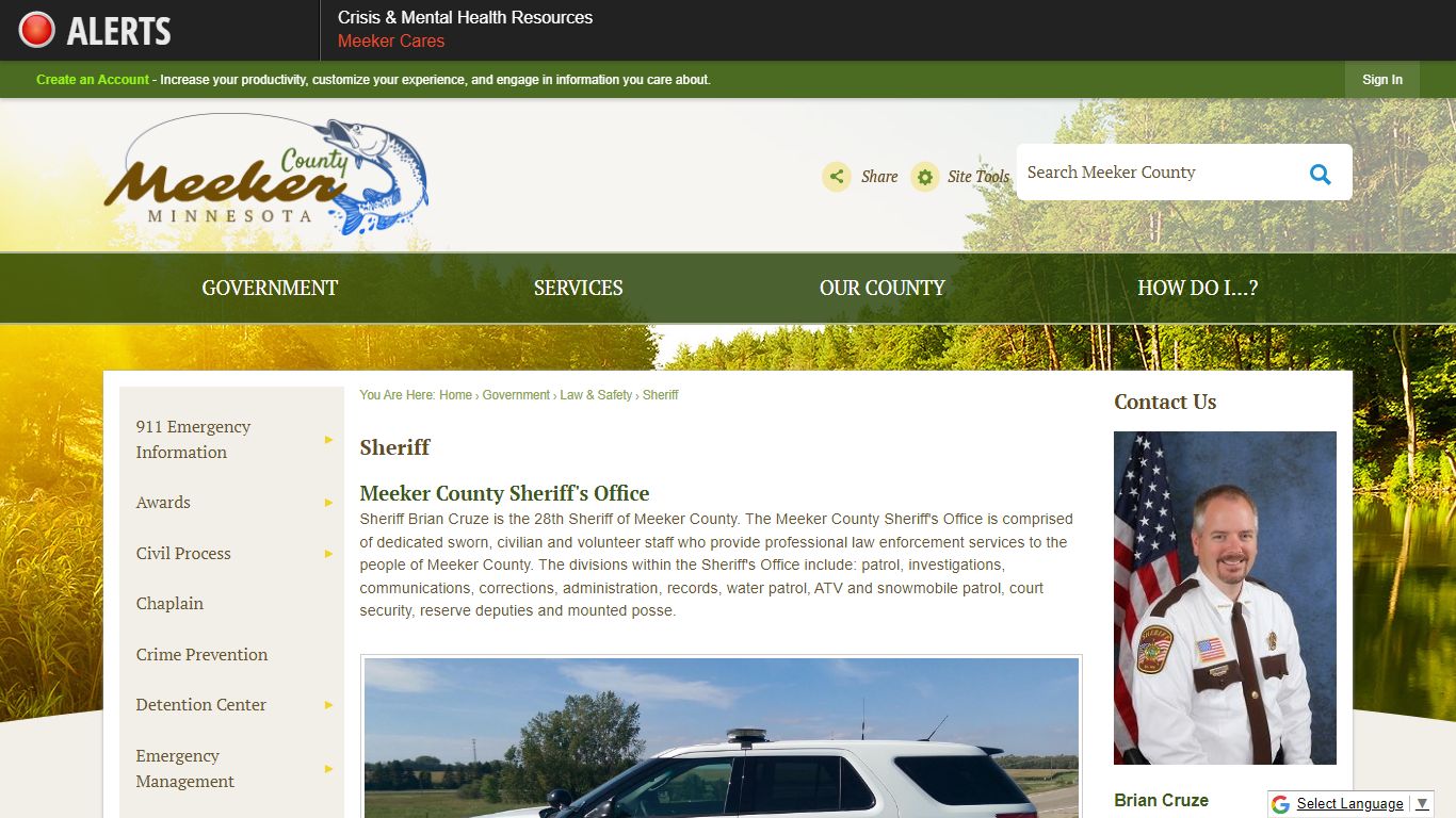 Sheriff | Meeker County, MN - Official Website